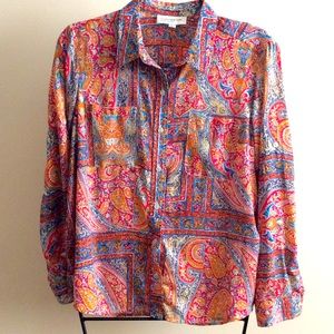 Jones New York paisley button up